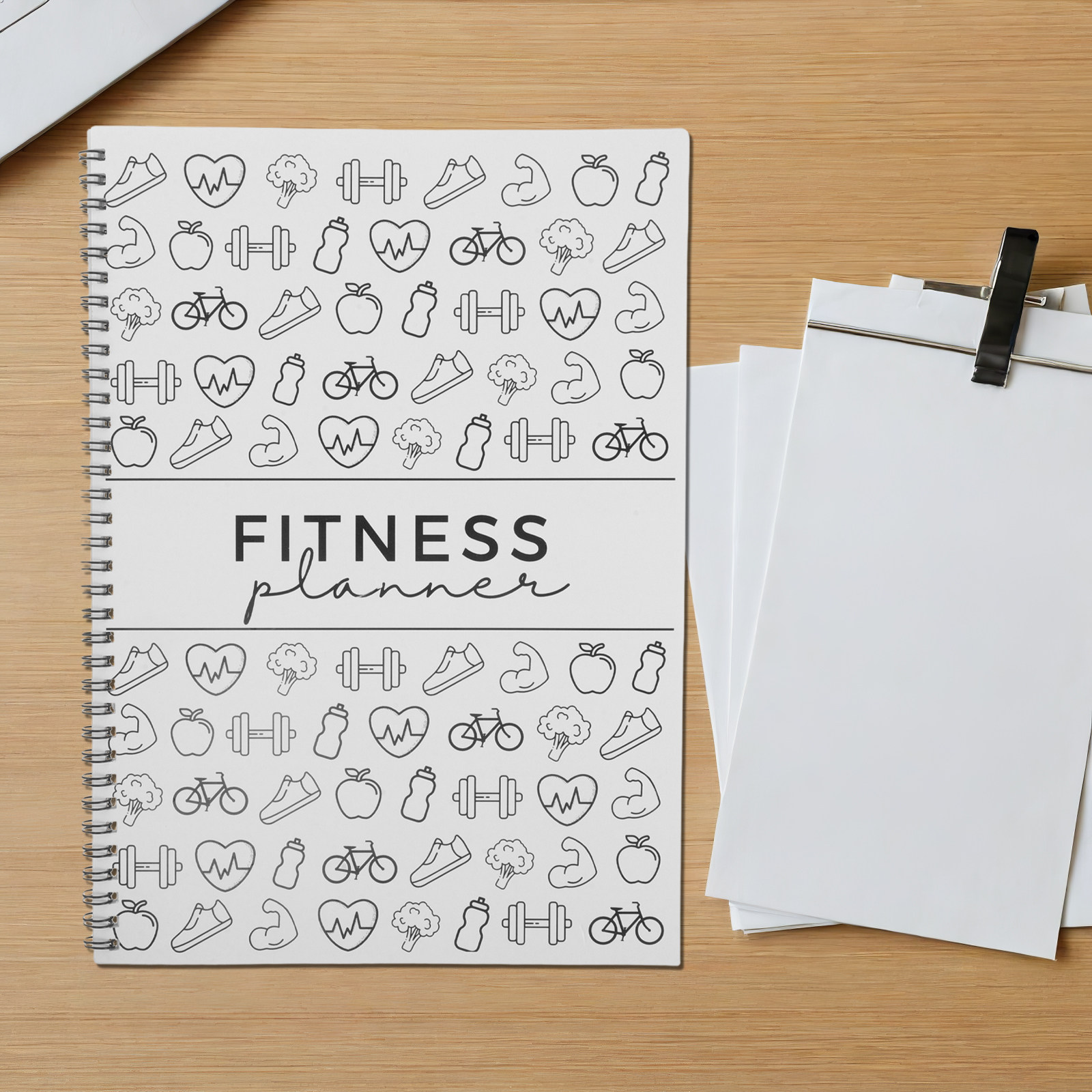 สมุดบันทึกการออกกำลังกาย ฟิตเน - Fitness Journal Planner บทวิจารณ์และราคา